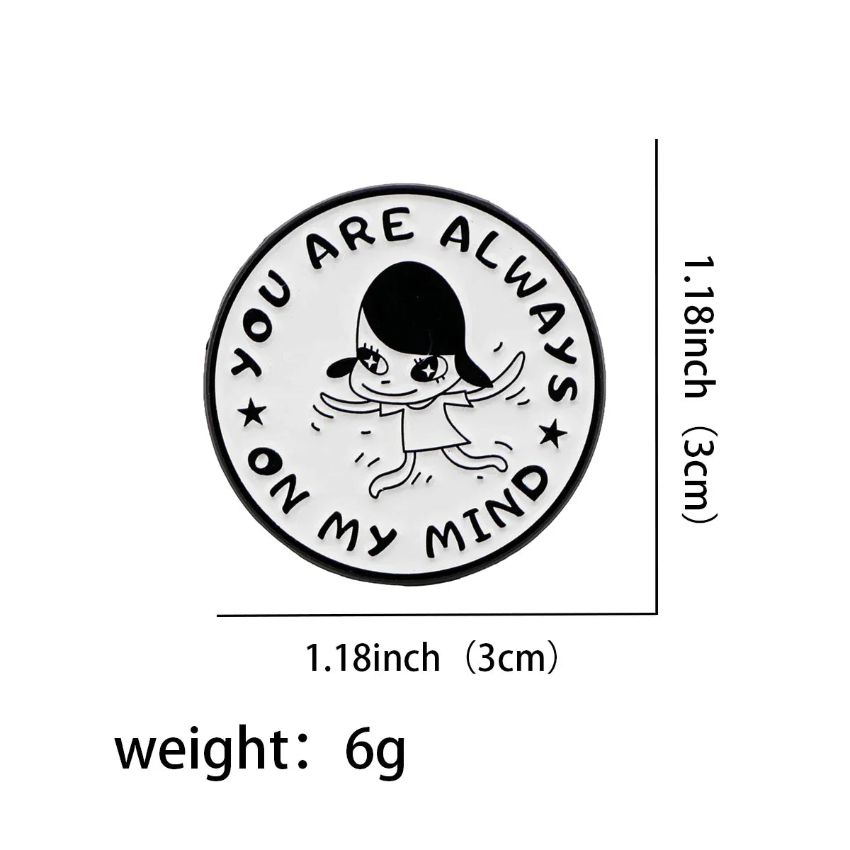 Anime Girl Enamel Pins Cute Brooches for Backpacks and Clothes