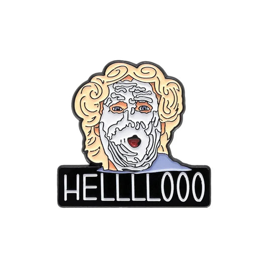 Comedy Movie Character Enamel Pins Funny Brooches Lapel Badges Backpack Accessories Jewelry Gift