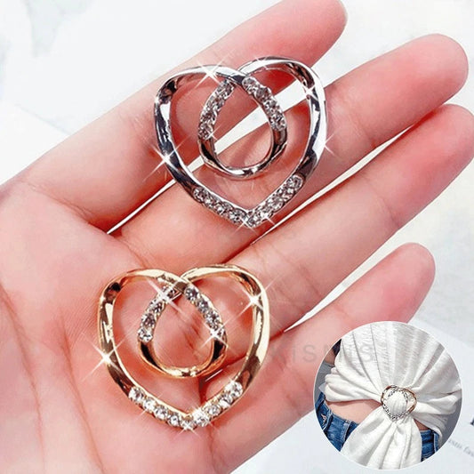 KISMIS Knot Buckle Scarf Brooch T-shirt Accessory