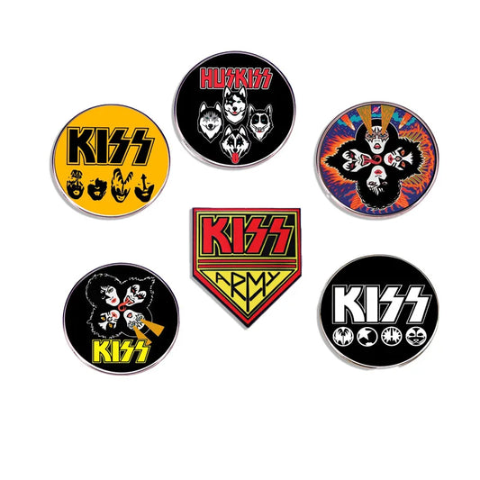 Classic Rock Band Enamel Pin Punk Brooch Fan Club Accessory