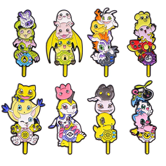 Kawaii Anime Enamel Pins - Backpack & Clothes Brooch Jewelry Gifts