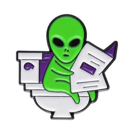 Cartoon Alien Enamel Pins Badges Jewelry Accessories