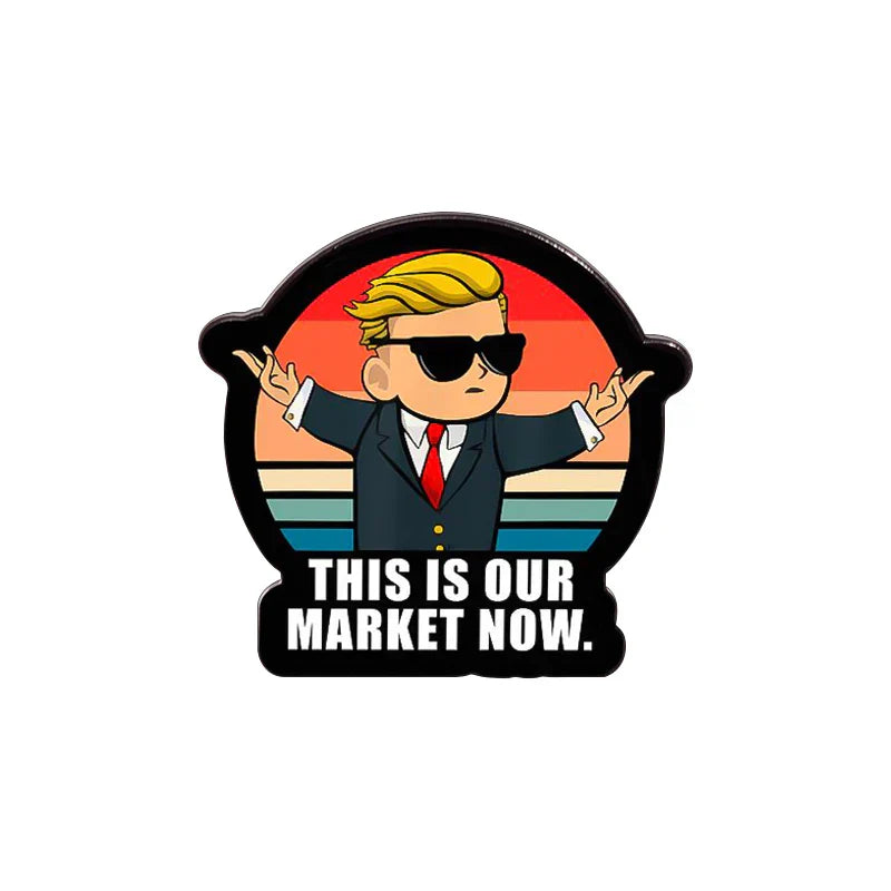 Stock Option Trading Enamel Pin Brooch Badge Jewelry Gift