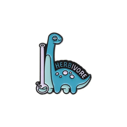 Blue Dinosaur Enamel Pin Lapel Badge Jewelry Accessories