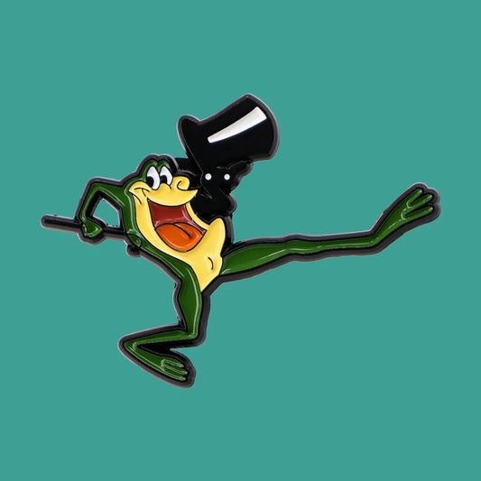 Dancing Frog Enamel Pin Brooch Badge for Backpacks and Clothes Gifts
