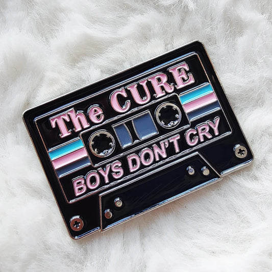 The Cure Boys Don't Cry Cassette Tape Enamel Pin Brooch