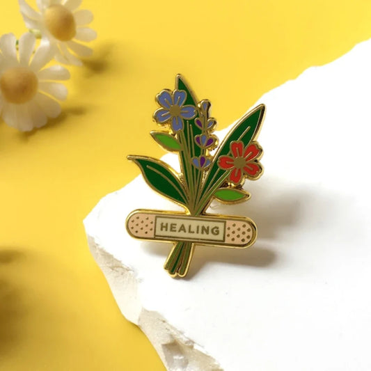 Botanist Flower Enamel Pin Brooch Jewelry Gift