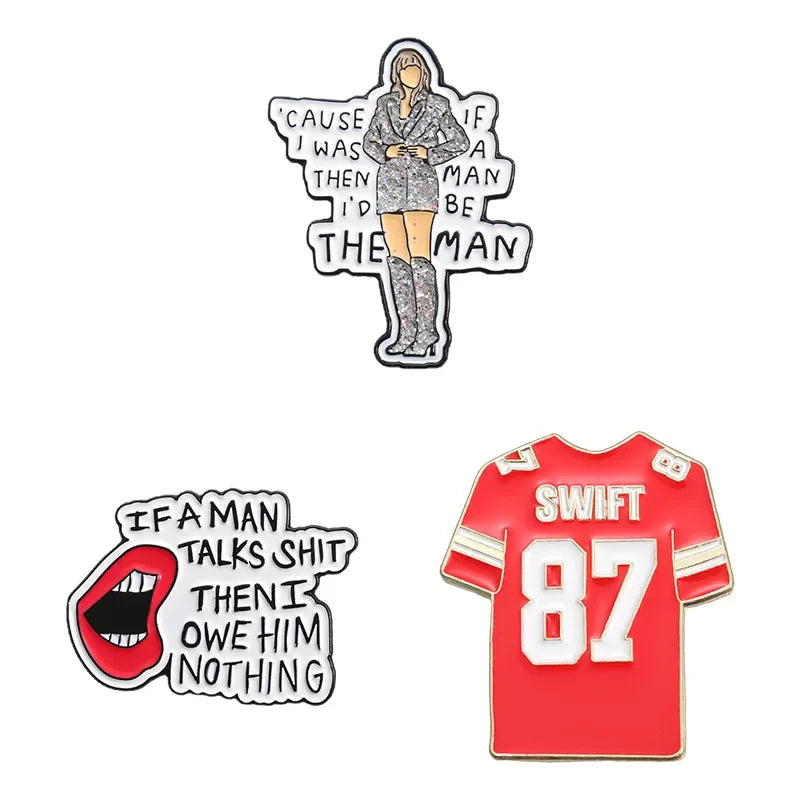 Famous Female Singer Enamel Pins Music Souvenir Brooches Lapel Badge Gifts