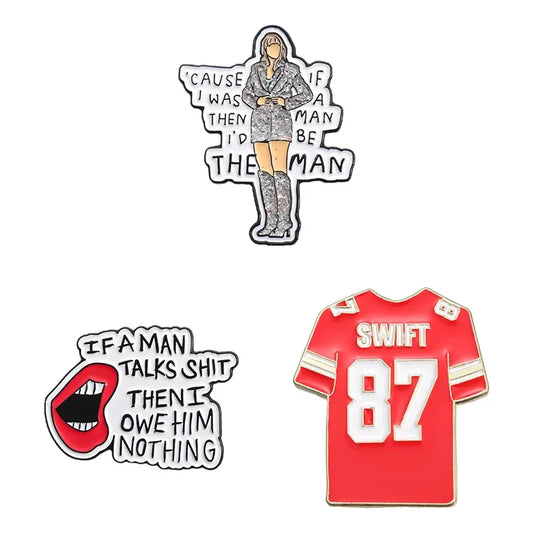 Famous Female Singer Enamel Pins Music Souvenir Brooches Lapel Badge Gifts