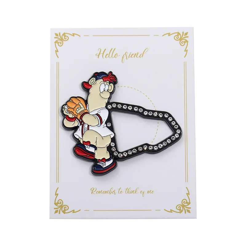 Metal Clip Badge Pin Cartoon Anime Animal Hat Rhinestone Golf Cap Baseball Clip Jewelry Collectibles
