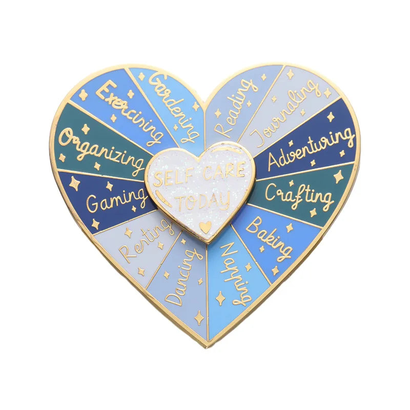 Enamel Heart Brooch Pin Badge Jewelry Gift Accessories