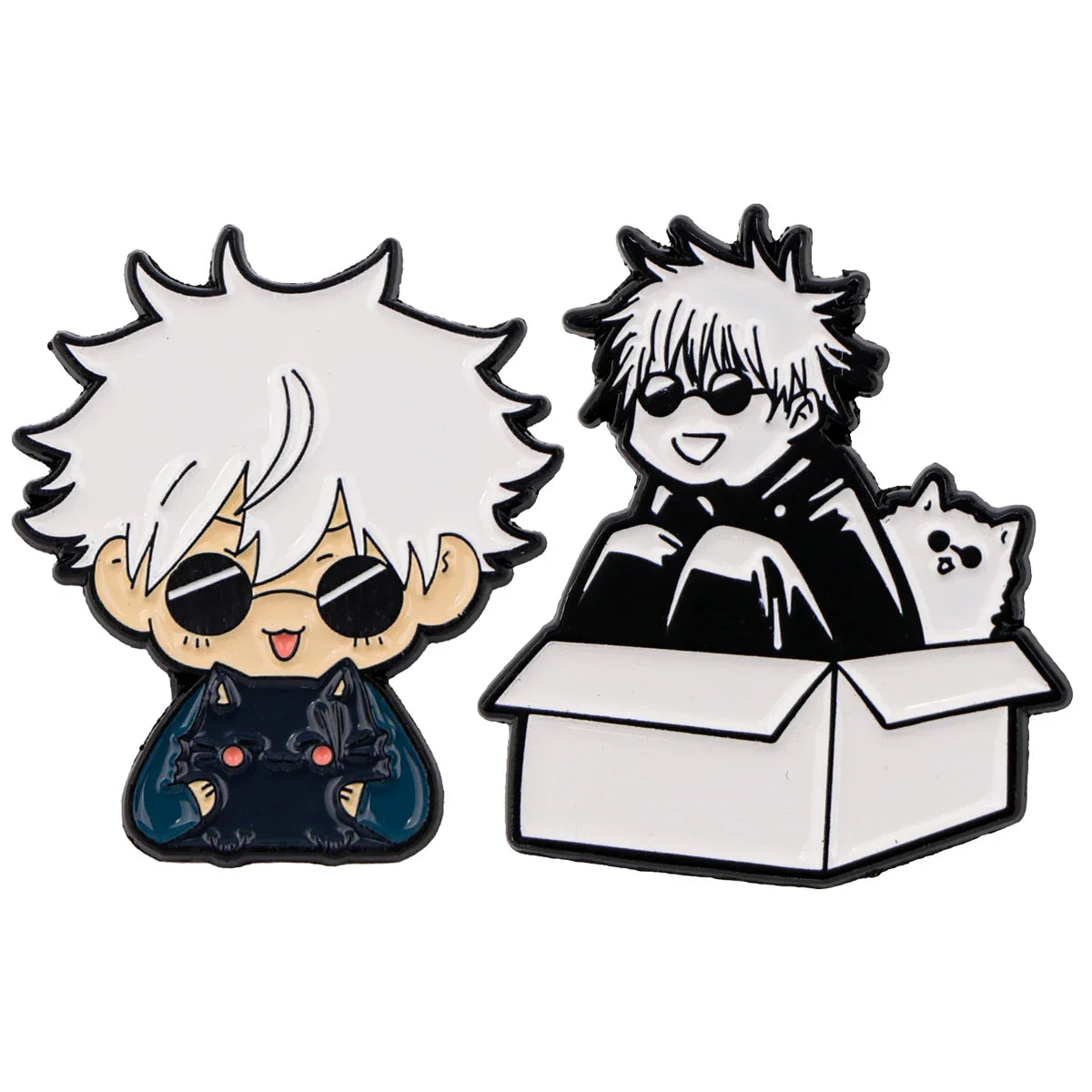 Boy Cat Enamel Pins Anime Brooch Lapel Badges Fashion Jewelry Gift