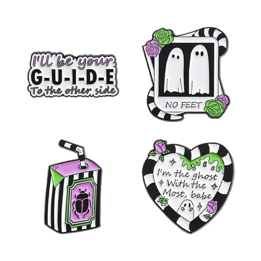 Cute Ghost Enamel Pin Halloween Brooch Lapel Badge Jewelry