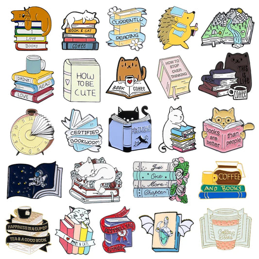 Cartoon Cat Clock Enamel Brooch Pin Jewelry Gift