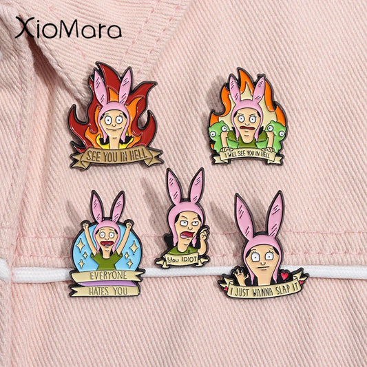 Cartoon Anime Enamel Pin Brooch Lapel Badge Jewelry Gifts
