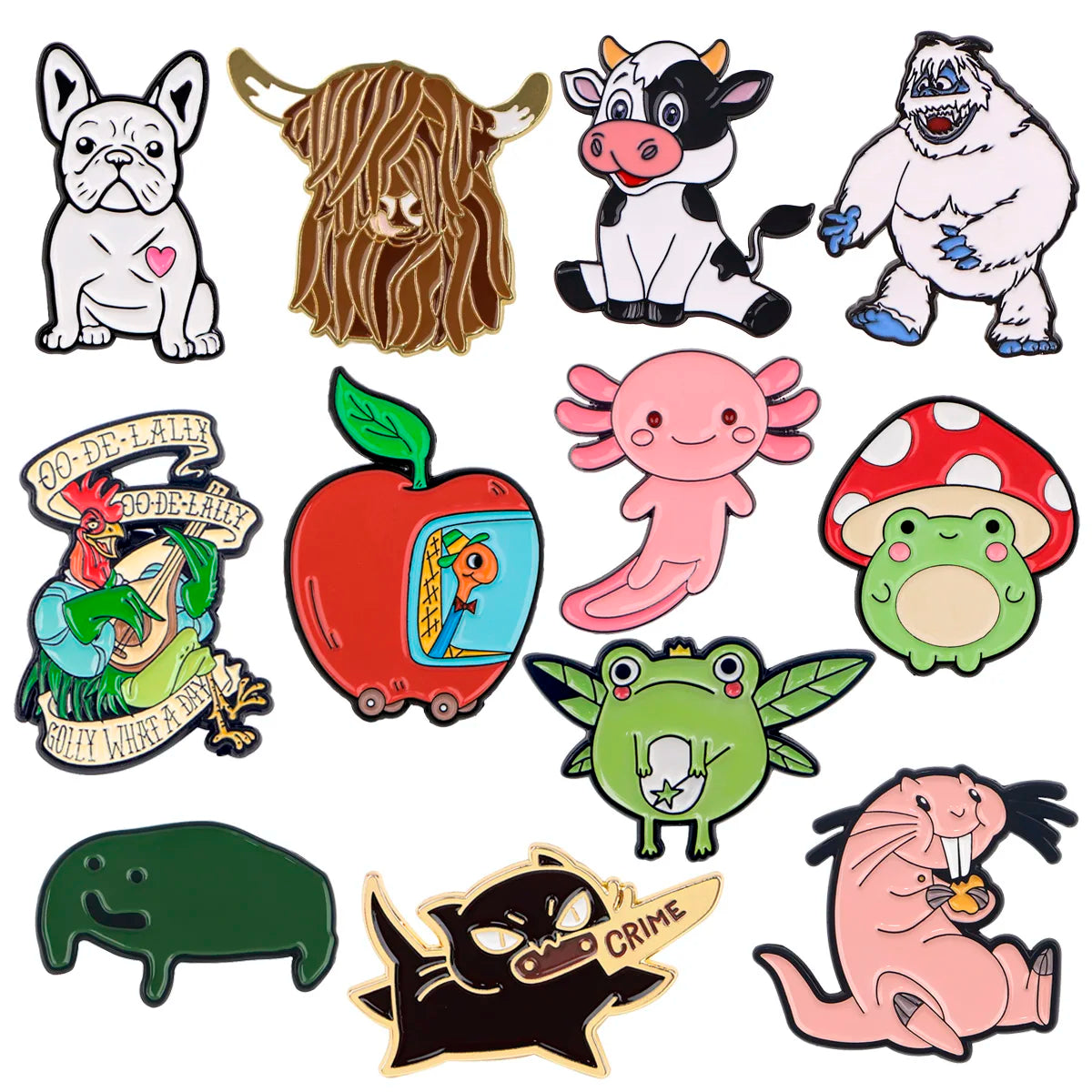 Cute Animal Enamel Pins Brooches for Women - Lapel, Backpack, Costume Accessories, Fashion Jewelry Gifts