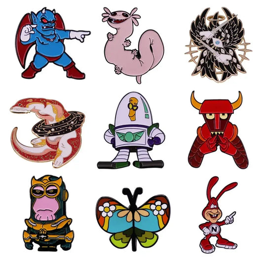 Cute Animal Enamel Brooch Pin Badge for Jacket Backpack Kids Gift