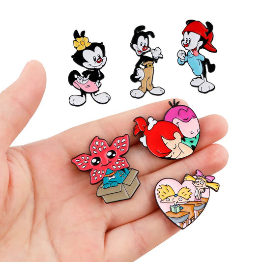 Funny Cartoon Enamel Pins Brooches for Clothes Backpack Lapel Badges Jewelry Gifts