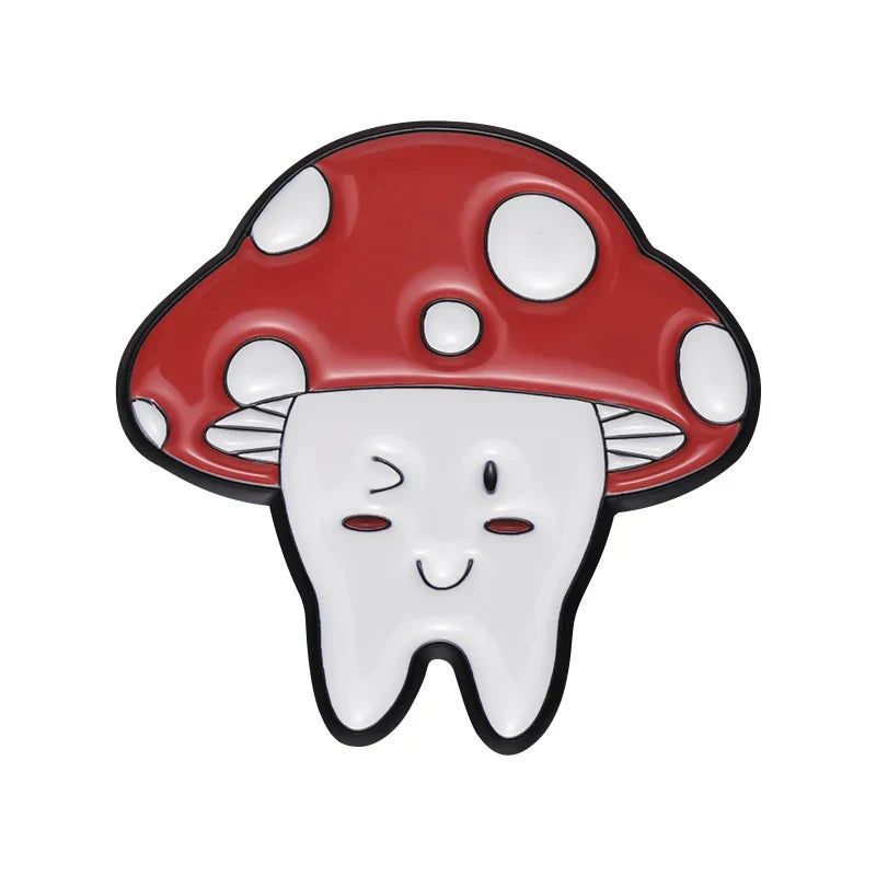Dentist Enamel Pin Dental Brooch Tooth Badge Gift for Dental Students