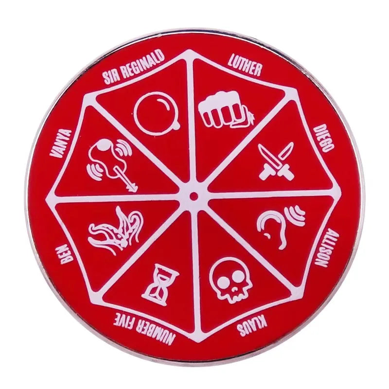 Umbrella Academy Enamel Pin Adventure Comedy Brooch Lapel Metal Fashion Pin