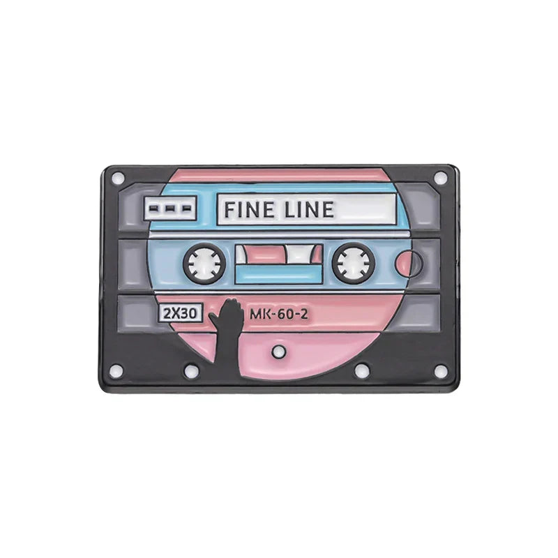 Record Player Enamel Pin Music Badge Lapel Brooch Jewelry Accessories Wholesale
