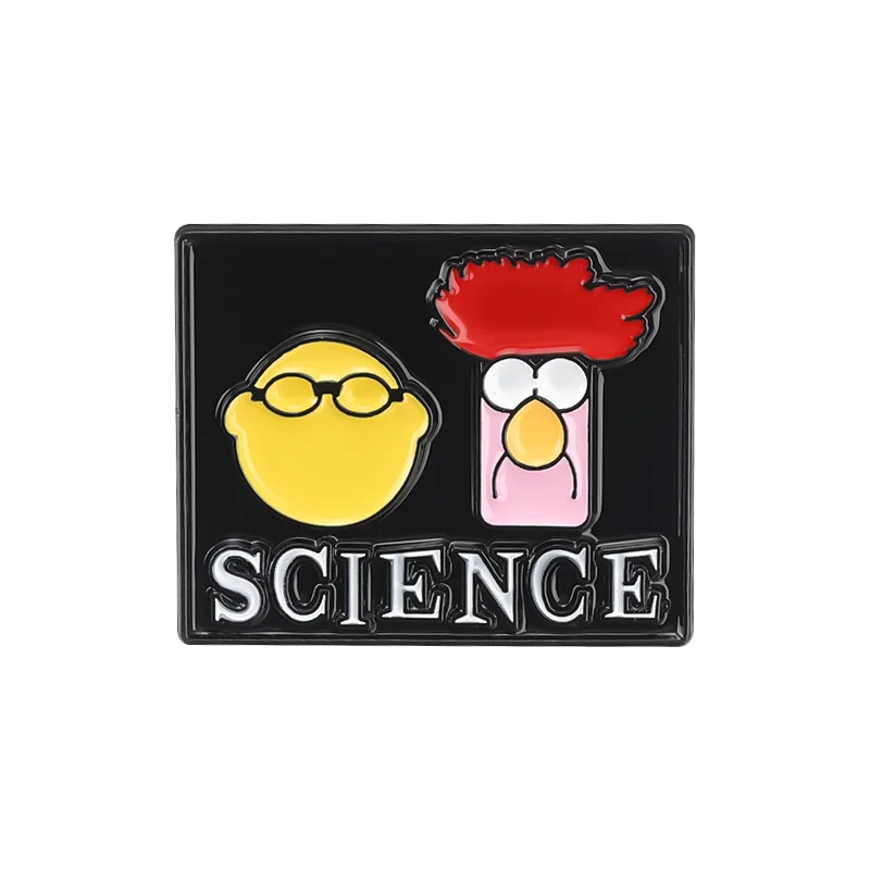 Creative Science Physics Enamel Pin - Proton Electron Neutron Brooch Badge Jewelry Gift