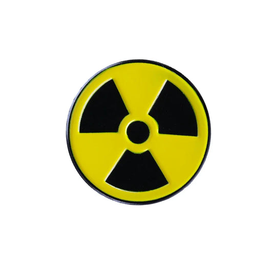 Radiation Hazard Enamel Pin Physics Brooch Badge Gift Custom Lapel Jewelry
