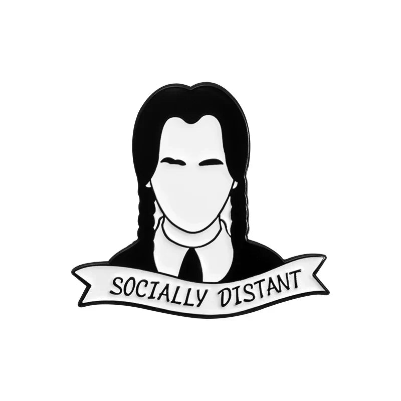Crime Horror TV Drama Enamel Pin - Normal People Scare Me Brooch Badge Jewelry Gift