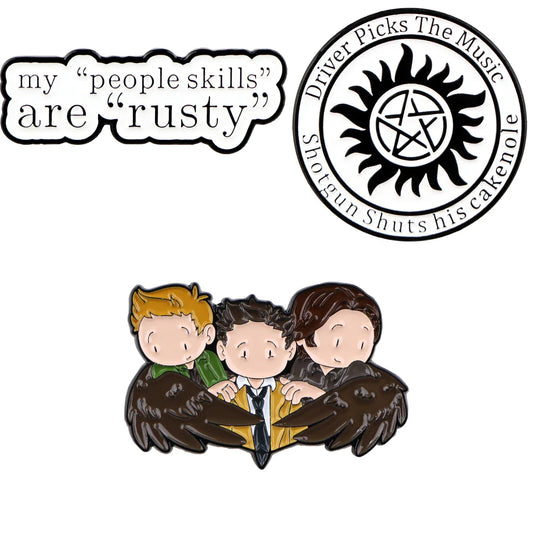 Cool TV Show Enamel Pins Character Brooches Lapel Badges Fashion Accessories Gifts