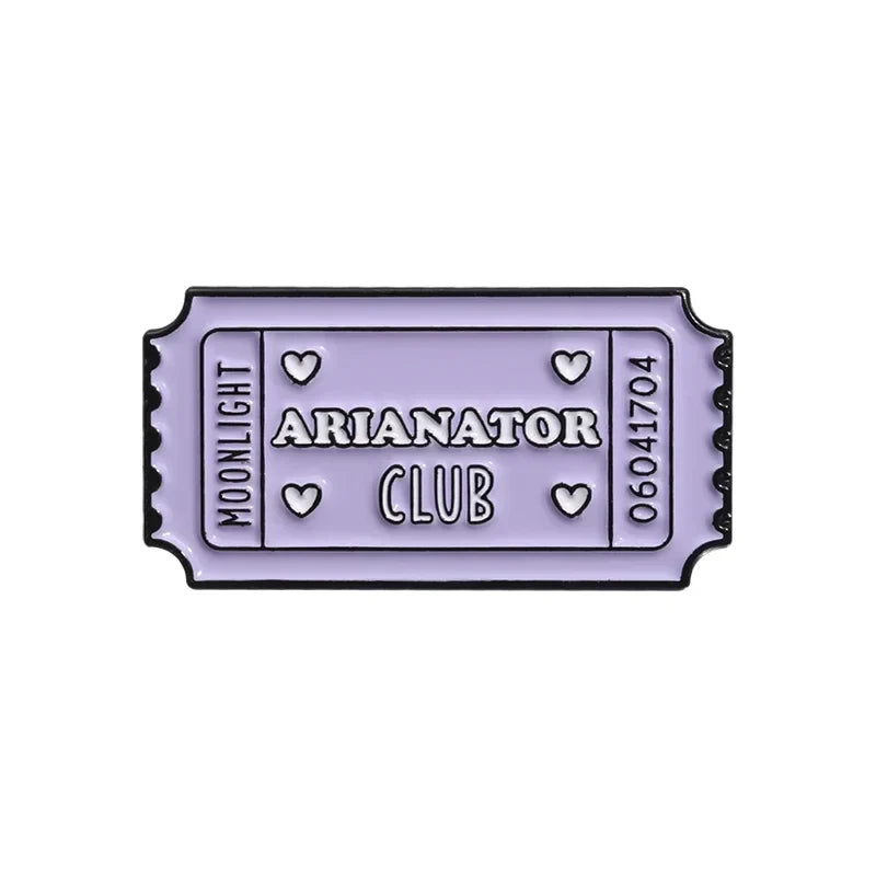Thank U Next Enamel Pins Arianator Club Metal Brooches Lapel Badges Jewelry Gift