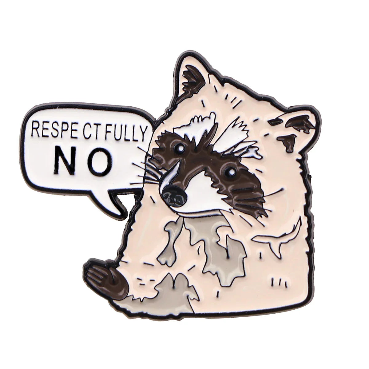 Raccoon Otter Enamel Pin Brooch for Backpacks and Clothes Jewelry Gifts