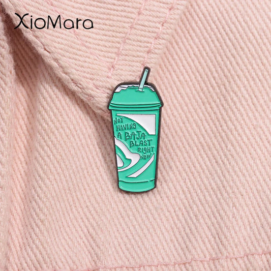 Baja Blast Enamel Pin Drink Brooch Lapel Backpack Badge Jewelry Gift Accessories