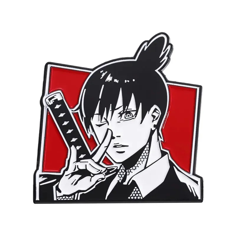 Chainsaw Man Anime Power Enamel Pin Brooch Lapel Badge