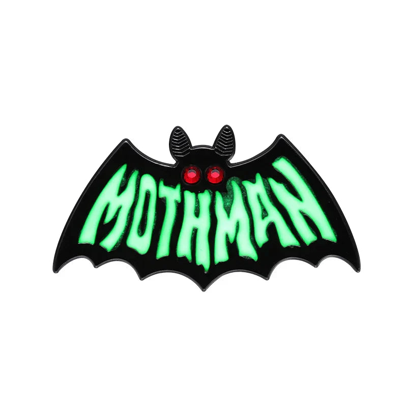 Mothman Enamel Pin Brooch Lapel Backpack Badge Halloween Gift