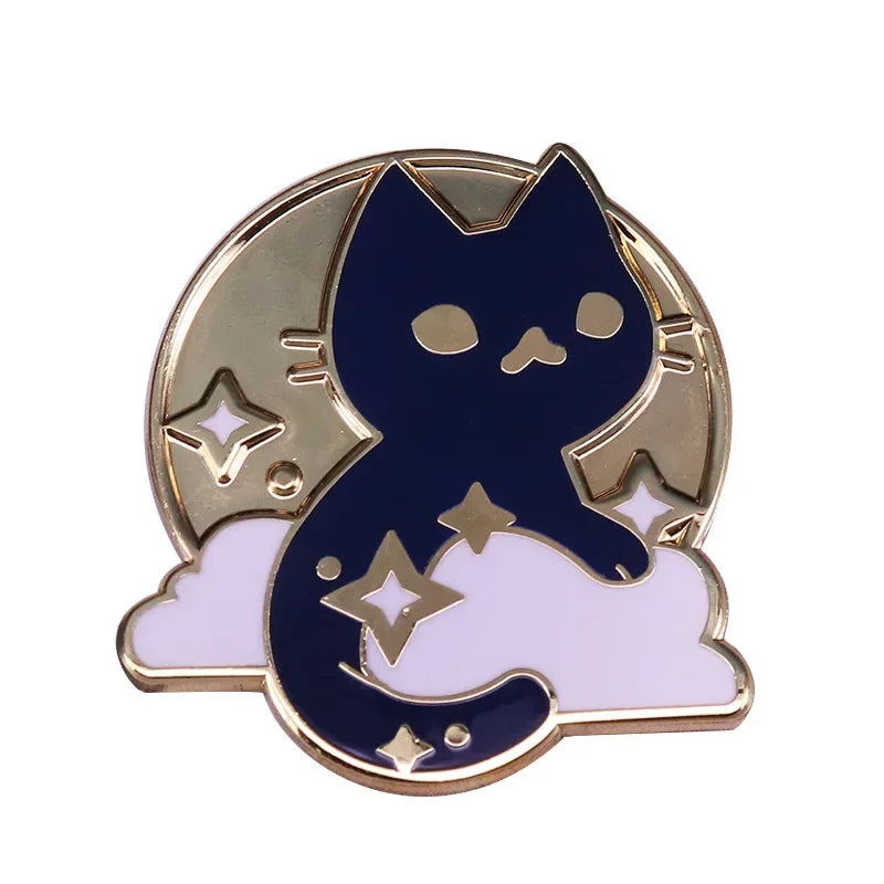 Cartoon Astronaut Enamel Pins Lapel Brooch Backpack Hat Badge Gifts