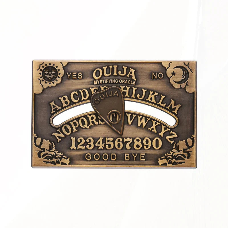 Sun Moon Bronze Pine Lapel Badges Gothic Jewelry Gift Ouija Board Brooch Custom