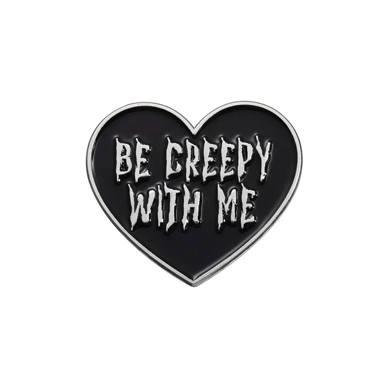 Creepy Enamel Pin Weird Wonderful Brooch Lapel Backpack Badge Halloween Jewelry Gift