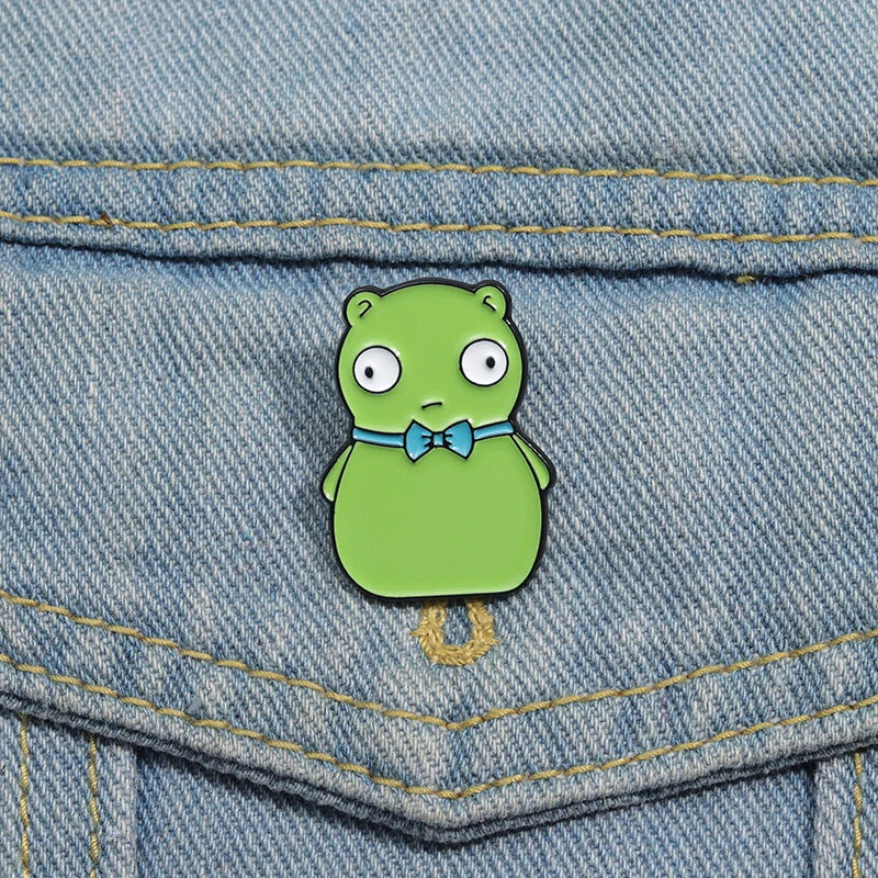 Kuchi Kopi Alien Monster Enamel Pins Brooches Lapel Badges Cartoon Anime Jewelry Gift