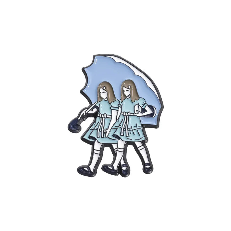 Horror Cartoon Enamel Pins Brooches Jewelry Accessories Badges Gifts