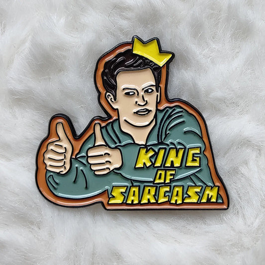 Friends TV Show Chandler Bing Sarcasm Enamel Pin