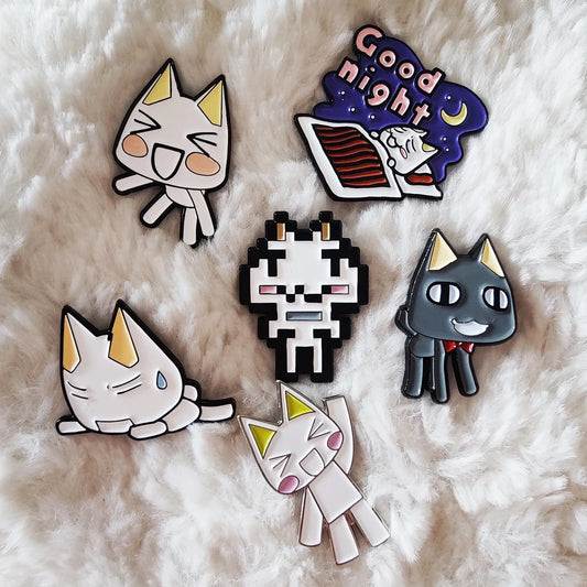 Toro Inoue Kawaii Cat Enamel Pin