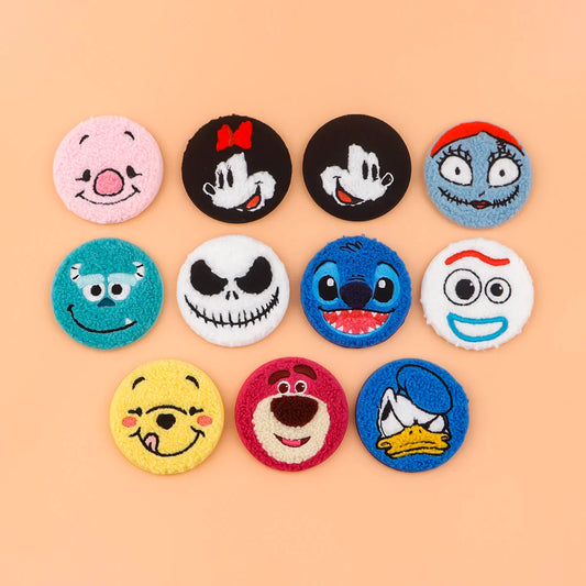 Cute Cartoon Button Pins Brooch Embroidery Lapel Badges for Clothes Backpacks Cosplay Gift