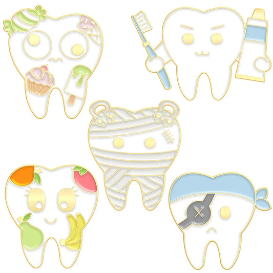 Cute Tooth Enamel Pin Dentist Gift Jewelry