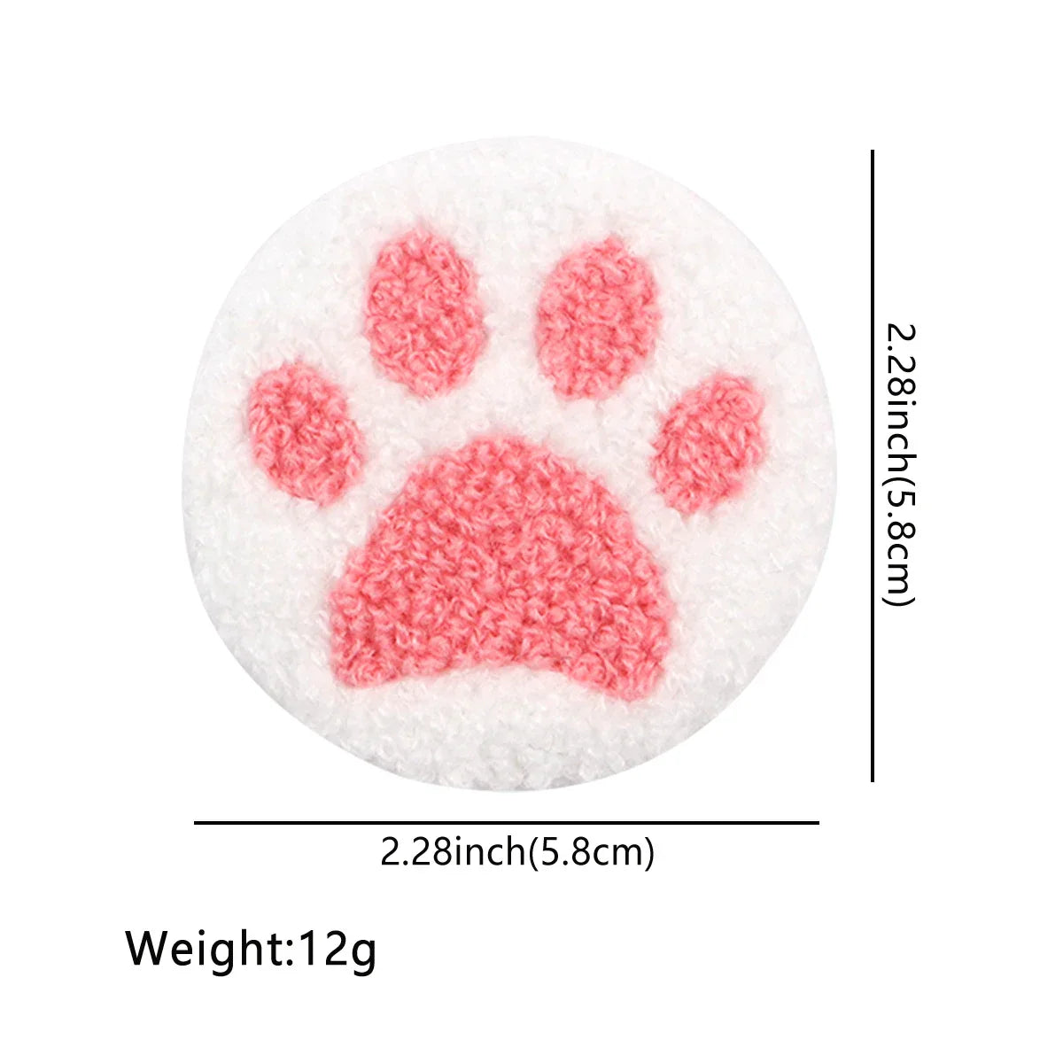 Pink Cat Claw Button Pins Brooch Lapel Badges for Clothes Bags Backpacks Accessories Gift