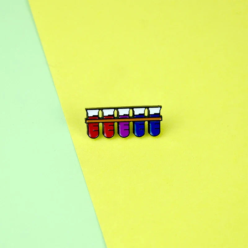 Women in STEM Enamel Pins: Test Tube, DNA, Chemistry, Molecular Brooches, Student Lapel Jewelry Gift