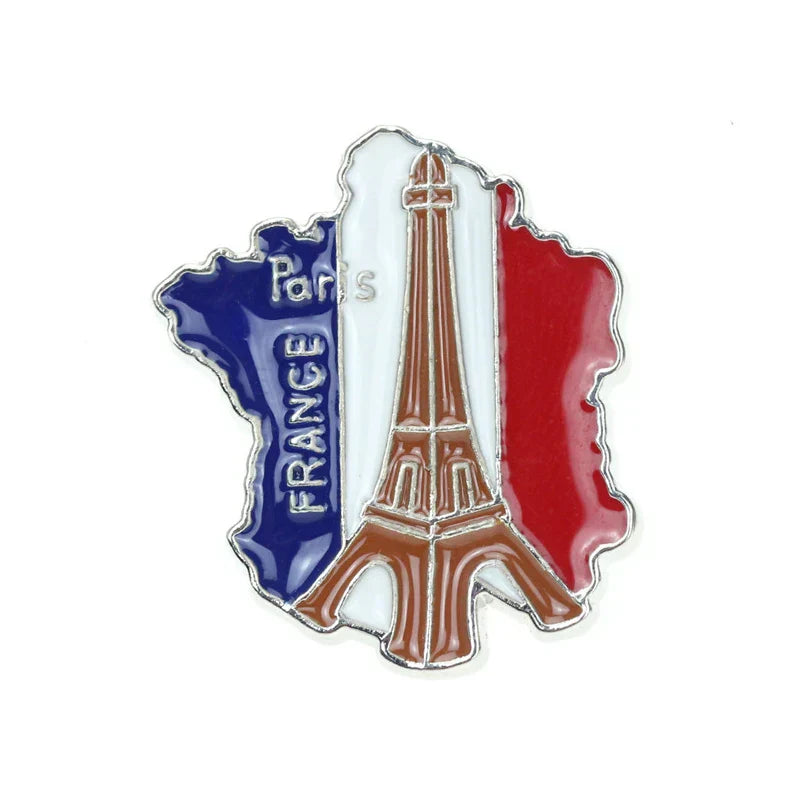 Eiffel Tower Paris Souvenir Enamel Pin Badge