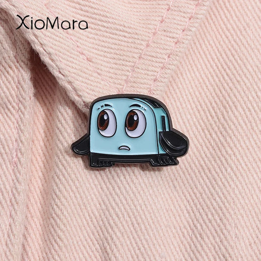 Brave Toaster Enamel Pin Animation Brooch Lapel Badge Jewelry Gift