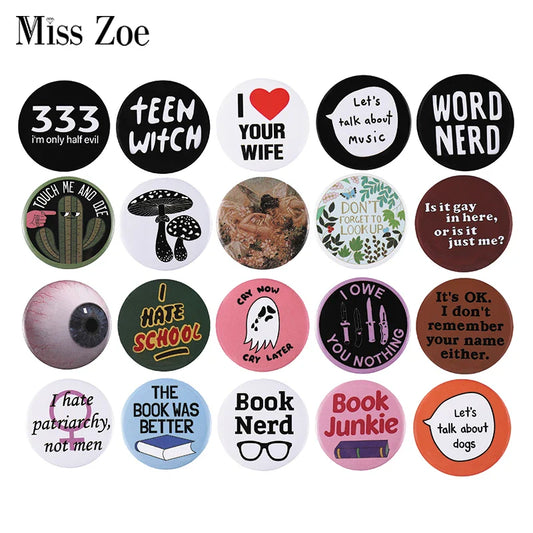 30Styles Animal Cartoon Button Brooch Lapel Badges Gift for Kids Friends