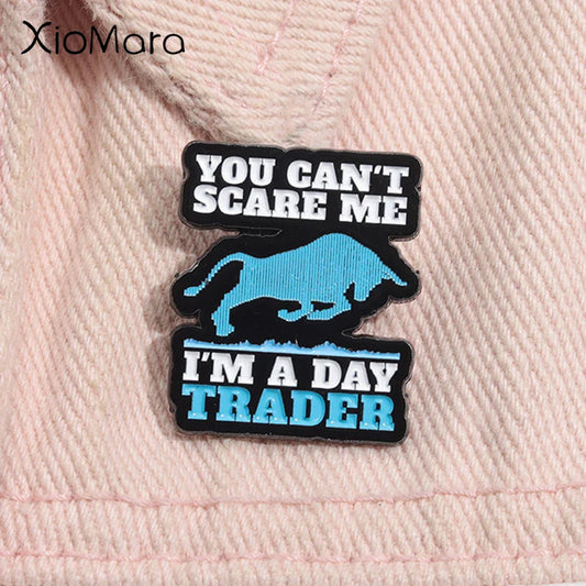 Day Trader Enamel Pin Badge Jewelry Gift