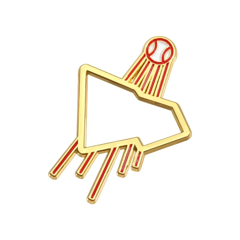 Retro Mexican Hat Enamel Pin Funny Baseball Cap Golf Clip Badge Brooch Accessories